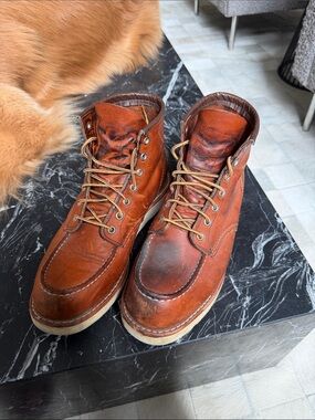 Red Wings Men's Chestnut Leather Boots